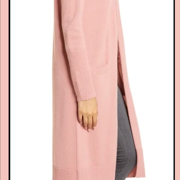 NWT CHELSEA & VIOLET Blush Pink Alpaca Long Sweater - Picture 11 of 11